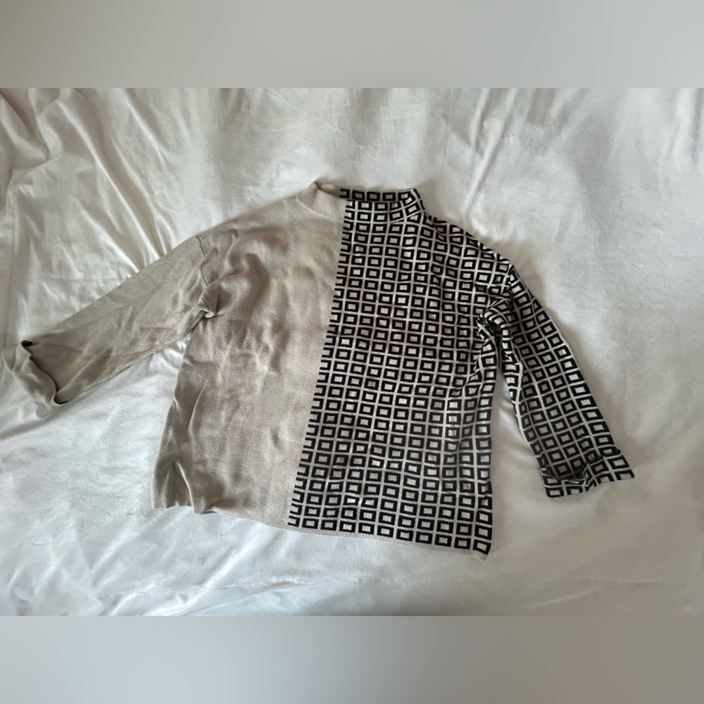 Geometric Block Patterned Sweater